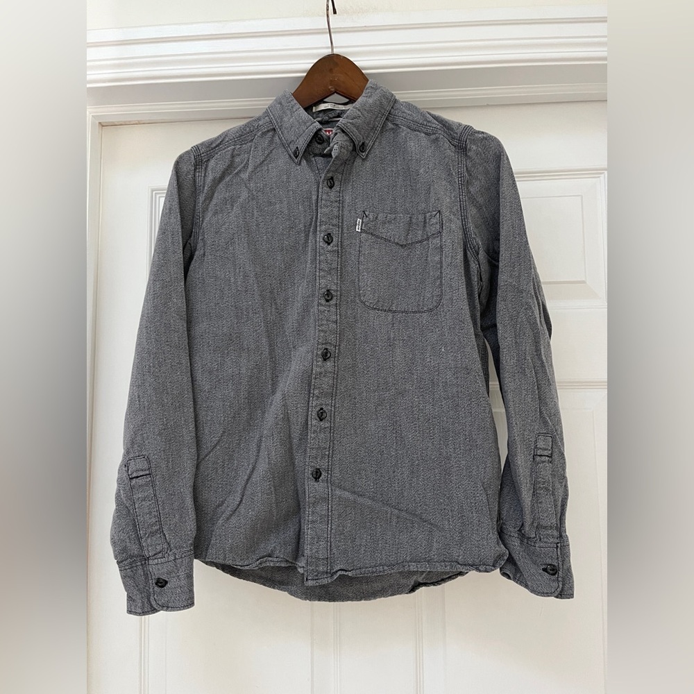 Levi's Charcoal Casual Button-Down Shirt